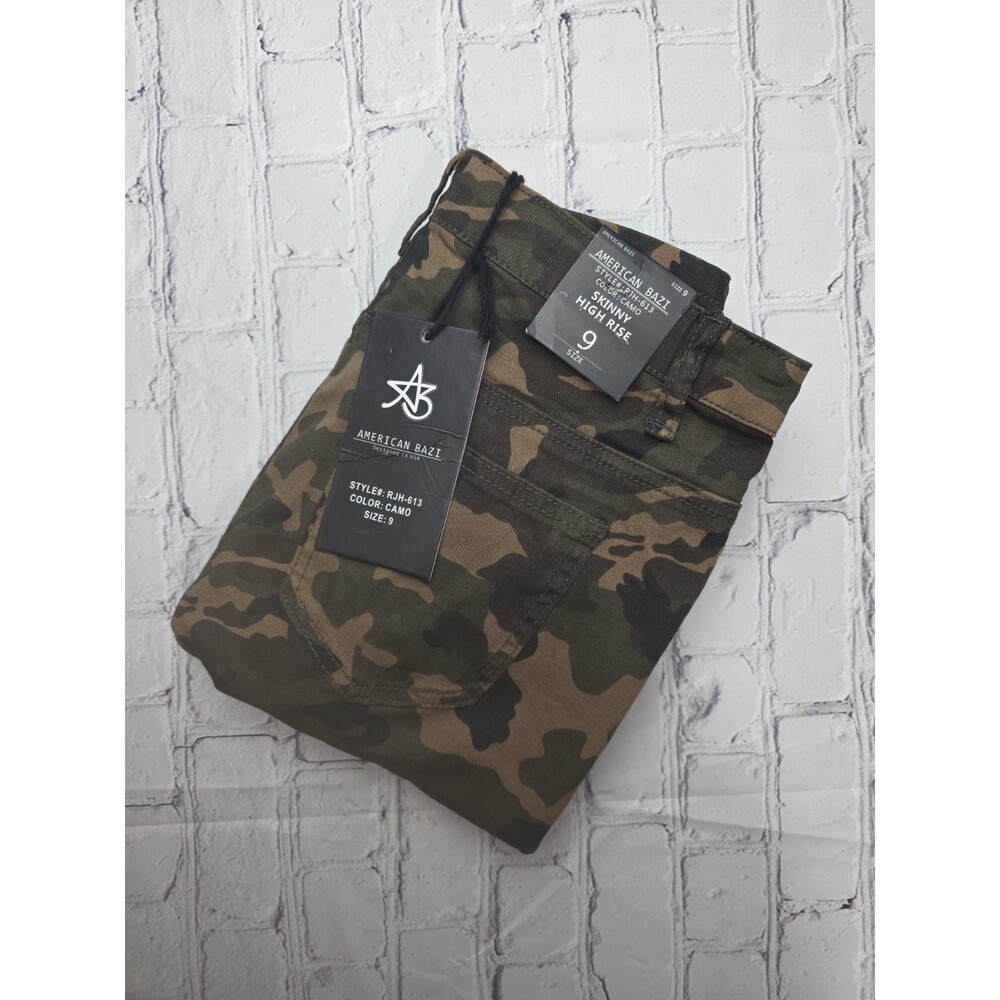 American Bazi Women's Sz 9 Camouflage Skinny High-Rise Leggings